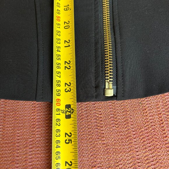 Calvin Klein Black Moto Jacket Size 10 | Gold Zipper Detail Y2K Chic - Picture 12 of 12